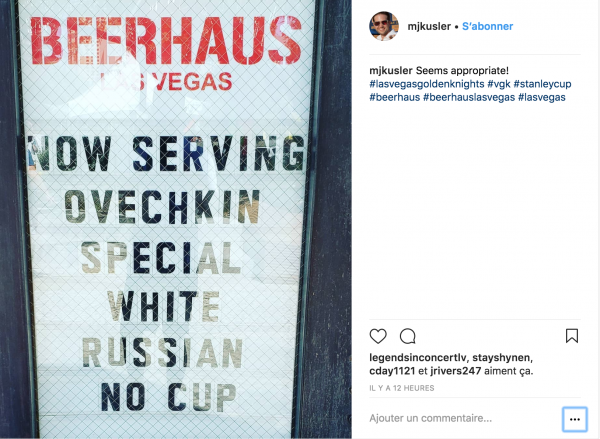 Un Bar De Vegas S'en Prend À Alex Ovechkin