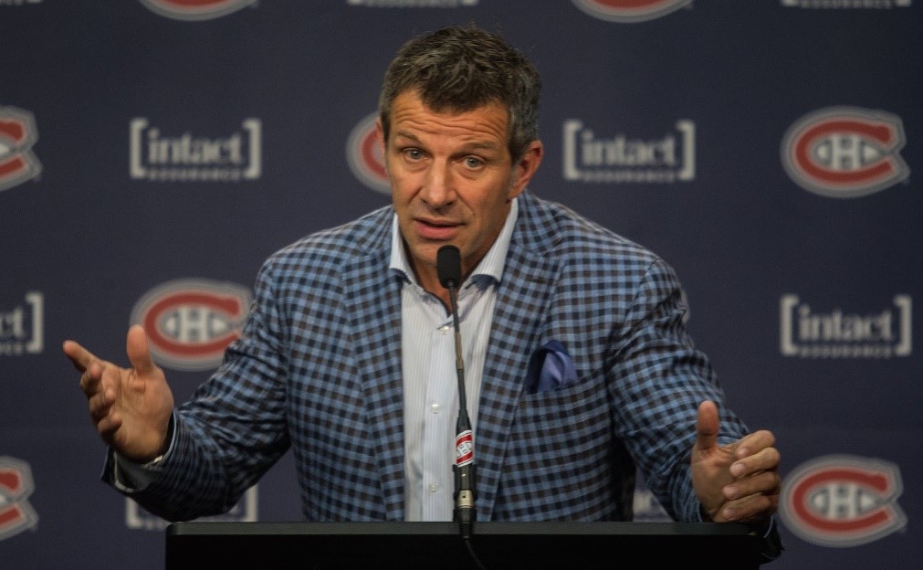 Marc Bergevin a assisté au match d'un espoir des Blues