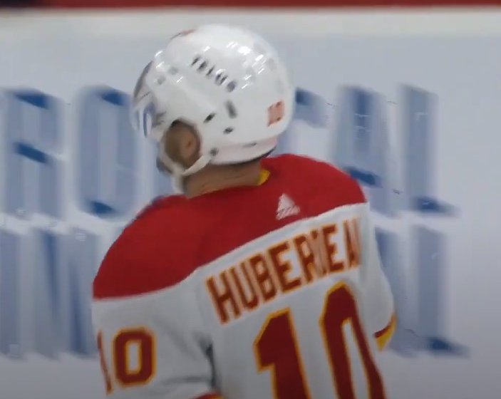 Jonathan Huberdeau was blamed for the Flames loss