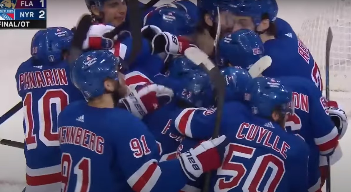 Barclay Goodrow gives the Rangers the win in overtime
